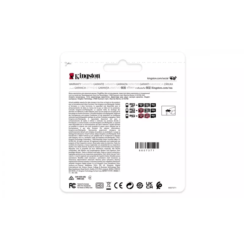 Kingston Technology 32GB microSDHC Industrial C10 A1 pSLC-kaart + SD-adapter