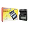 Akulaadija everActive NC-3000 — universaalne laadija AA/AAA/C/D (4elemendiline) must, 100–240V