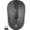 Juhtmeta optiline hiir DEFENDER HIT MM-495 RF, kahekäeline, 1600 DPI, USB RF vastuvõtja, must