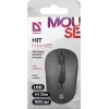 Juhtmeta optiline hiir DEFENDER HIT MM-495 RF, kahekäeline, 1600 DPI, USB RF vastuvõtja, must