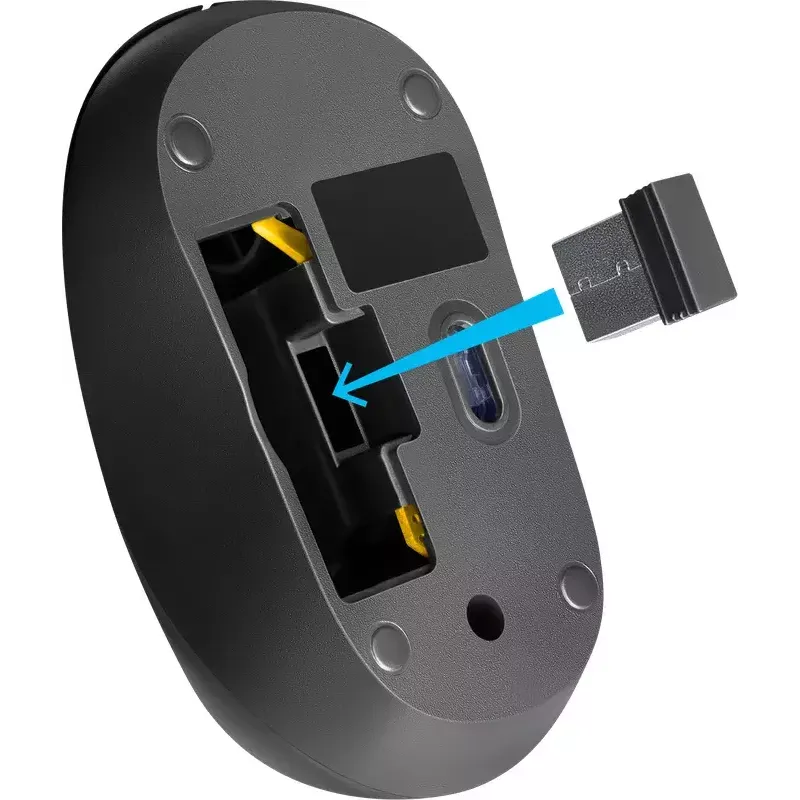 Juhtmeta optiline hiir DEFENDER HIT MM-495 RF, kahekäeline, 1600 DPI, USB RF vastuvõtja, must