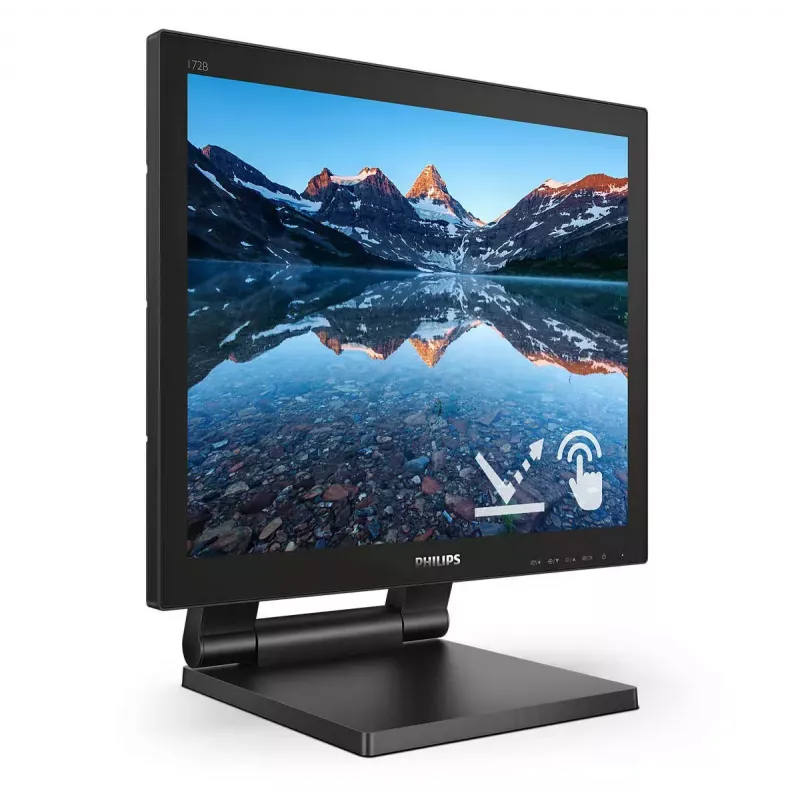 Philips 172B9TL/00 arvutimonitor 43,2 cm (17 tolli) 1280 x 1024 pikslit Full HD LCD puuteekraan Must