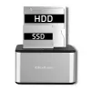 Dokkimisjaam QOLTEC 5316 2x 2,5/3,5-tollisele HDD/SSD-le, SATA, USB 3.0 (5 Gb/s), alumiiniumkorpus