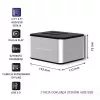 Dokkimisjaam QOLTEC 5316 2x 2,5/3,5-tollisele HDD/SSD-le, SATA, USB 3.0 (5 Gb/s), alumiiniumkorpus