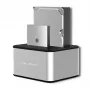 Dokkimisjaam QOLTEC 5316 2x 2,5/3,5-tollisele HDD/SSD-le, SATA, USB 3.0 (5 Gb/s), alumiiniumkorpus