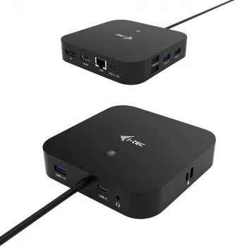 i-tec USB-C HDMI DP dokkimisjaam toiteedastusega 100 W