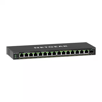 NETGEAR GS316EP-100PES võrgulüliti, haldatav Gigabit Ethernet (10/100/1000), Power over Ethernet (PoE), must