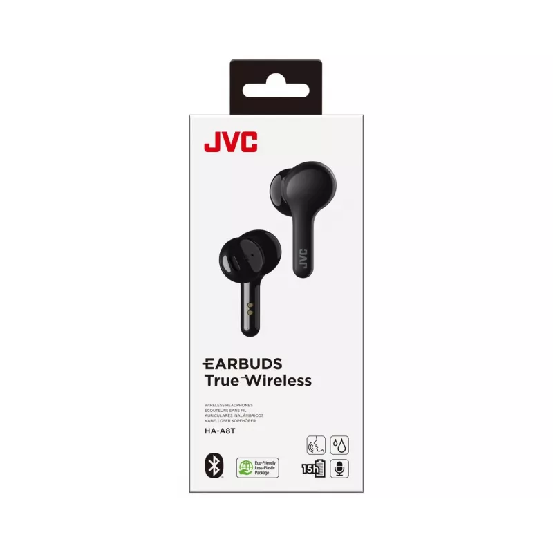 JVC HA-A8T-B Kõrvaklapid True Wireless Stereo (TWS) Kõrvasisesed Muusika Must