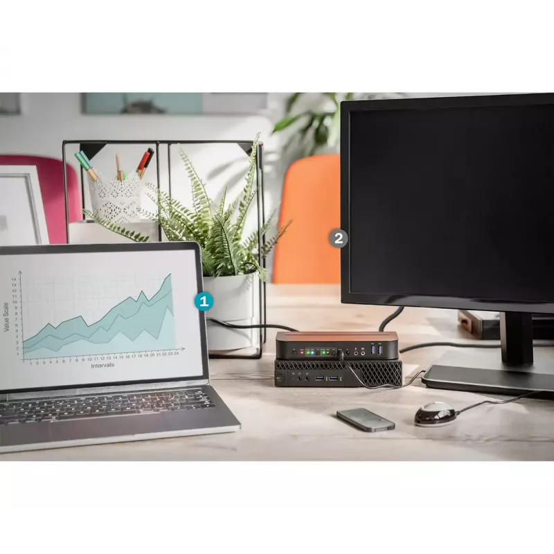 DIGITUS KVM-lüliti, 2x1 DP, DP/HDMI väljund, USB 4Kx2K@60Hz