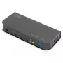 DIGITUS KVM-lüliti, 2x1 DP, DP/HDMI väljund, USB 4Kx2K@60Hz