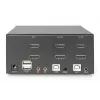 DIGITUS KVM Switch, 2 Port, Dual Display, 4K, HDMI