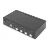 KVM-lüliti Digitus 4 porti ühe ekraaniga 4K HDMI