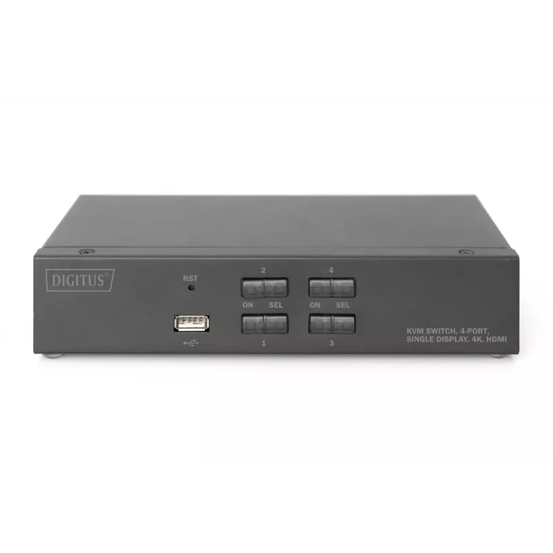 KVM-lüliti Digitus 4 porti ühe ekraaniga 4K HDMI