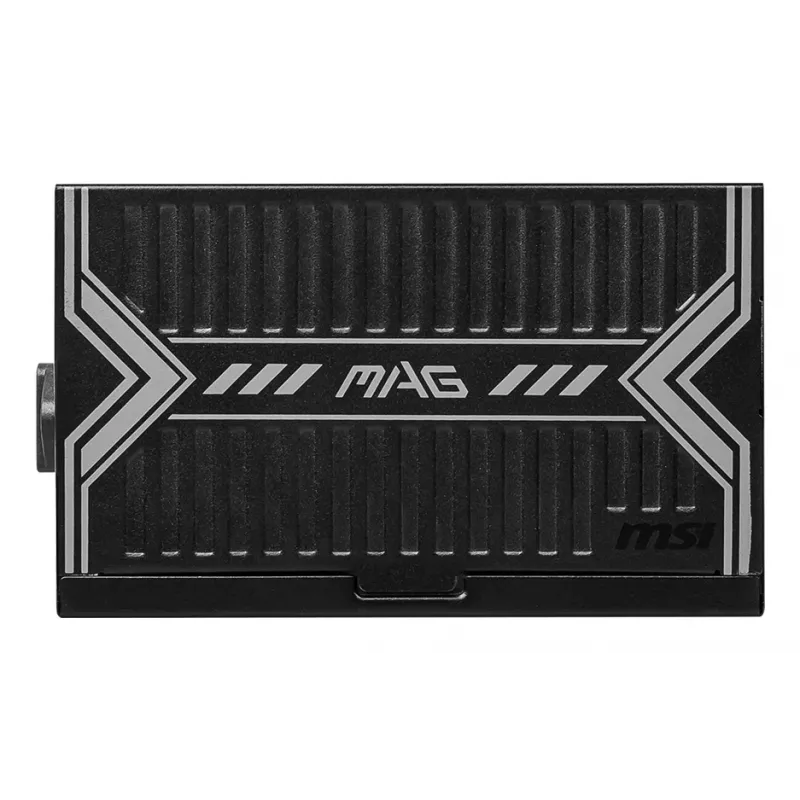 MSI MAG A550BN UK toiteplokk '550W, 80 Plus Bronze sertifikaadiga, 12V ühe rööpaga, DC-DC ahel, 120mm ventilaator, mitte-moodulaarne, varrukatud kaablid, ATX toiteplokk, UK toitejuhe, must'