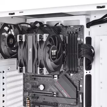 Protsessori jahuti THERMALTAKE Toughair 510, kaks 120 mm ventilaatorit, 4 soojustoru, 159,5×98,8×123,6 mm, must