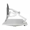 Monitorilaud ART RAMM L-19GD 17–32 tolli monitoridele, gaasiabiga, 2–9 kg, 2x USB 3.0, valge, klamber