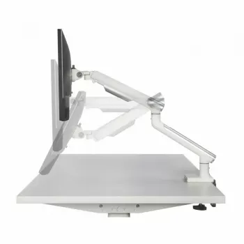 Monitorilaud ART RAMM L-19GD 17–32 tolli monitoridele, gaasiabiga, 2–9 kg, 2x USB 3.0, valge, klamber