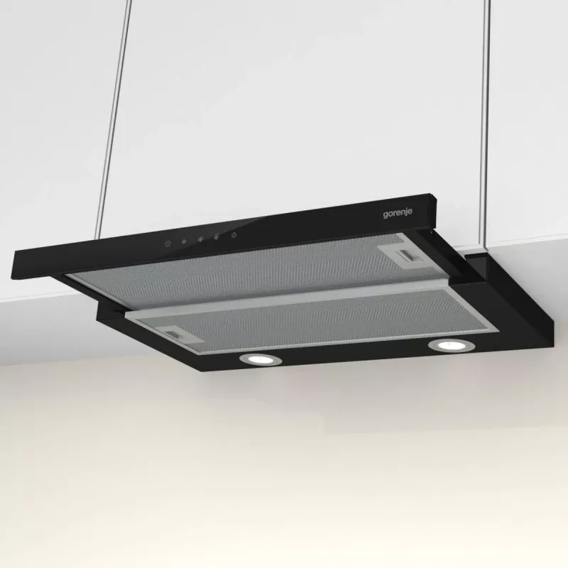 Gorenje TH64E4BG poolintegrecritav (väljatõmmatav) Must 450 m³/h