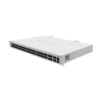 Hallatav L2 Gigabit Ethernet kommutaator MikroTik CRS354-48G-4S+2Q+RM — 48x Gigabit RJ-45, 4x SFP+, 2x QSFP+, 10G, riiulile paigaldatav