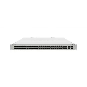 Hallatav L2 Gigabit Ethernet kommutaator MikroTik CRS354-48G-4S+2Q+RM — 48x Gigabit RJ-45, 4x SFP+, 2x QSFP+, 10G, riiulile paigaldatav