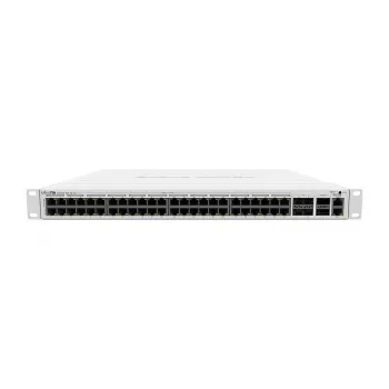 Hallatav L3 lüliti MikroTik CRS354-48P-4S+2Q+RM — 48× Gigabit RJ-45, 4× SFP+, 2× QSFP+, 48 PoE-porti