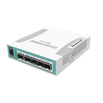 Võrgulüliti MikroTik CRS106-1C-5S — 5× Gigabit RJ-45, 5× SFP, PoE, 30V alalisvool