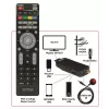 DVB-T/DVB-T2 vastuvõtja WIWA H.265 MINI — H.265 HD digitaalne maapealse televisiooni tuuner, Full HD, HDMI, USB, 5V/1,5A