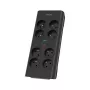 Philips SPN7080BA/60 liigpingekaitse must 8 vahelduvvoolupistikut 2 m