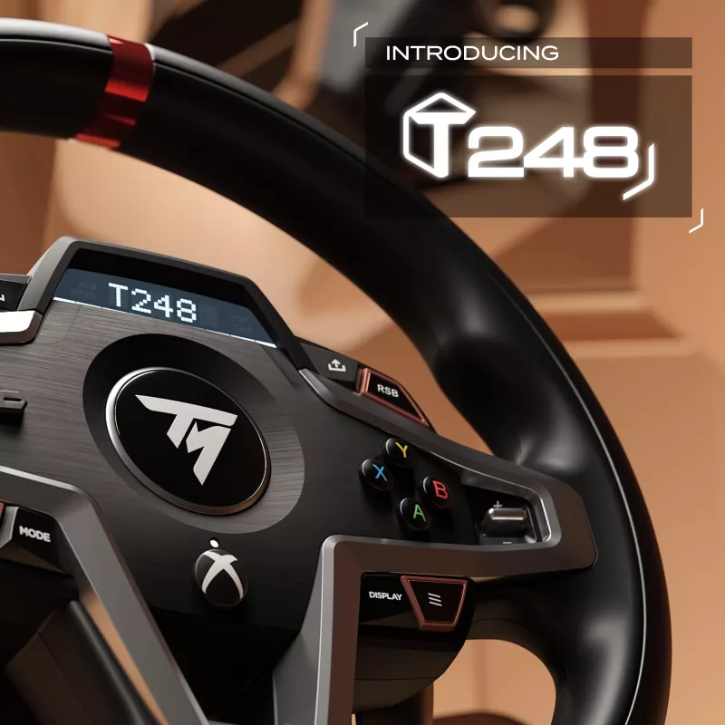 Thrustmaster T248 Must USB rool + pedaalid Analoog / digitaalne PC, PlayStation 4, PlayStation 5