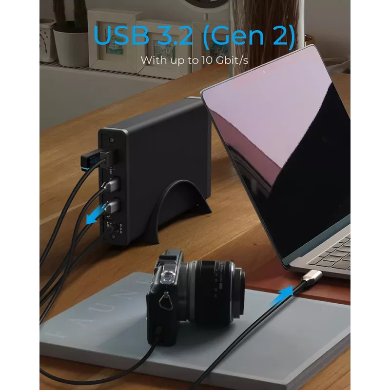 ICY BOX IB-382H-C31 HDD/SSD korpus must 2.5/3.5 tolli