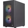 Aerocool HEXFORMBKV2 Micro ATX arvuti korpus 3 ventilaatoriga FRGB must