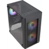 Aerocool HEXFORMBKV2 Micro ATX arvuti korpus 3 ventilaatoriga FRGB must