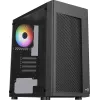 Aerocool HEXFORMBKV2 Micro ATX arvuti korpus 3 ventilaatoriga FRGB must