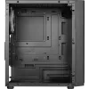 Aerocool HEXFORMBKV2 Micro ATX arvuti korpus 3 ventilaatoriga FRGB must