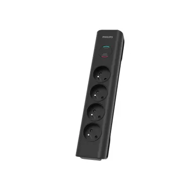 Liigpingekaitse Philips SPN7040BA/60 6 vahelduvvoolu pistikupesa 600 J 2 m Must