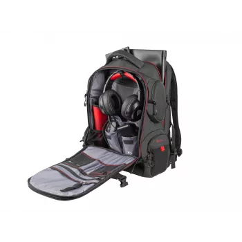 GENESIS Pallad 550 43.9 cm (17.3 tolli) seljakott must, punane