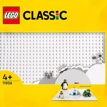 Ehitusplaat LEGO 11026 — alusplaat 32x32 nupuga, valge
