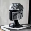 Konstruktsioonimänguasi LEGO Mandaloriani kiiver 75328 — Star Warsi väljapanekumudel, kogutav komplekt, 584 tükki, vanusele 18+