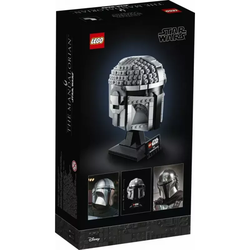 Konstruktsioonimänguasi LEGO Mandaloriani kiiver 75328 — Star Warsi väljapanekumudel, kogutav komplekt, 584 tükki, vanusele 18+