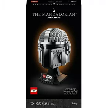 Konstruktsioonimänguasi LEGO Mandaloriani kiiver 75328 — Star Warsi väljapanekumudel, kogutav komplekt, 584 tükki, vanusele 18+