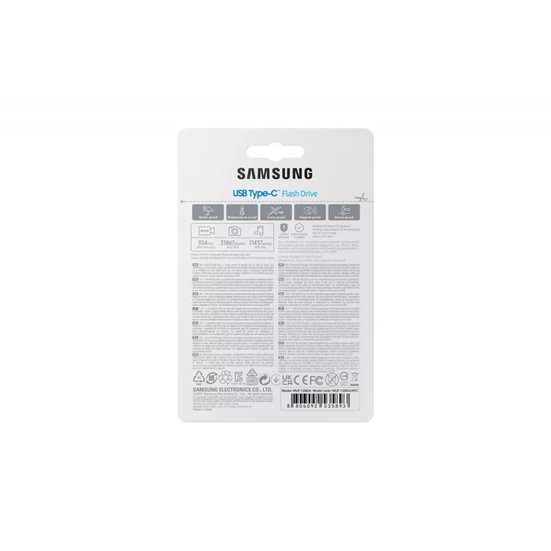 Samsung MUF-128DA USB-mälupulk 128 GB USB USB-C 3.2 Gen 1 (3.1 Gen 1) Sinine