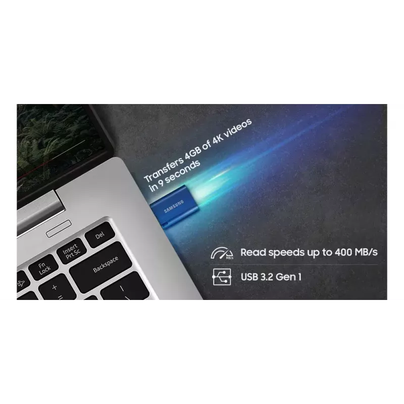 Samsung MUF-64DA USB-mälupulk 64 GB USB USB-C 3.2 Gen 1 (3.1 Gen 1) sinine