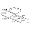 Bosch Serie 6 PKE611FP2E pliit Must Sisseehitatav 60 cm Keraamiline pliit 4 tsooniga