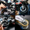 LEGO Technic mootorratta mudel BMW M1000RR 42130 detailse mootori ja töötava vedrustusega