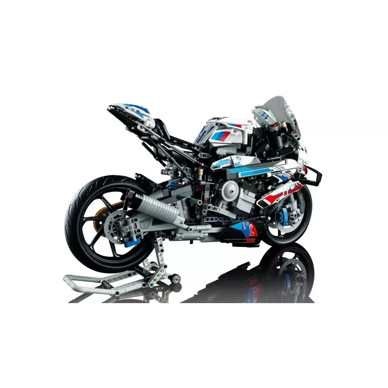 LEGO Technic mootorratta mudel BMW M1000RR 42130 detailse mootori ja töötava vedrustusega
