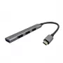 i-tec Metal USB-C HUB 1x USB 3.0 + 3x USB 2.0, USB 3.2 Gen 1 (3.1 Gen 1) USB-C, USB 2.0, USB 3.2 Gen 1 (3.1 Gen 1) Type-A, Metallic, Metal, 0.19 m, Android