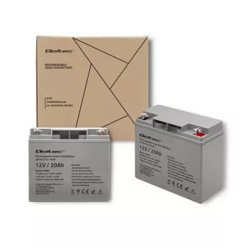 Qoltec 53066 UPS aku pliiaku suletud pliiaku 12 V 20 Ah