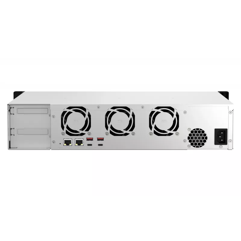 QNAP TS-873AEU-4G NAS/server salvestusseade Rack (2U) Ryzen Embedded V1500B 4 GB DDR4 0 TB QuTS hero Must