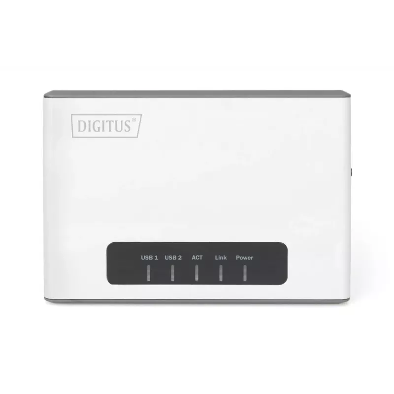 DIGITUS 2-pordiline USB 2.0 Wi-Fi võrguserver NAS USB-jaotur prindiserver
