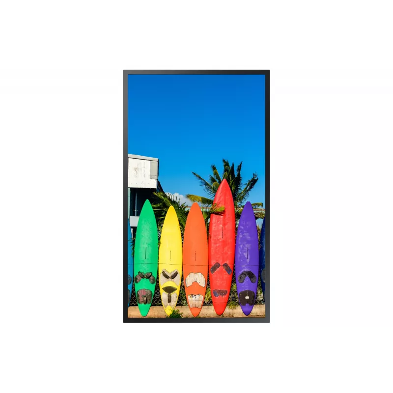 Samsung OM55B Digitaalne märgistus lameekraan 139,7 cm (55 tolli) LCD Wi-Fi 3000 cd/m² 4K Ultra HD Must sisseehitatud protsessor Tizen 5.0 24/7